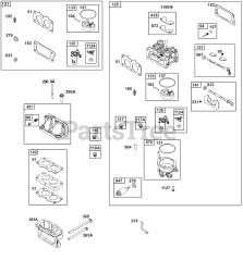 Briggs & Stratton 385447-0025-B5 - Briggs & Stratton Horizontal Engine Carburetor Group
