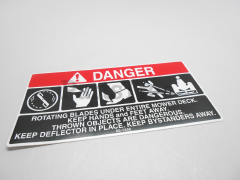 Exmark 66-1340 Danger Thrown Objects Decal