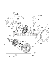 MTD 170-PU - MTD Engine 170-PU Flywheel &amp; Blower Housing