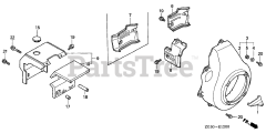 Honda GD410 VAA (GPA) - Honda Engine, Made in Japan (SN: GPA-1000001 - GPA-1021879) FAN COVER (1)