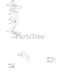 Briggs & Stratton 462707-0100-E1 - Briggs & Stratton Vertical Engine Air Cleaner, Muffler