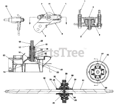 Yard-Man 14AJ844H401 - Yard-Man Garden Tractor (1997) Brake and Axle Assembly