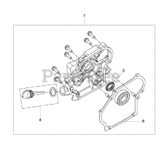 Husqvarna G 1300 P (967664903) - Husqvarna Portable Generator (2018-08) CRANKCASE COVER