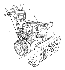 Murray 1695542 - Murray 29" Snow Thrower, 14.5hp (2008) Decals (1736614)