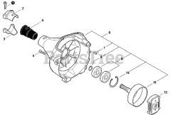 Echo SHC-225 - Echo Shaft Hedge Trimmer (SN: S85411001001 - S85411999999) Fan Case