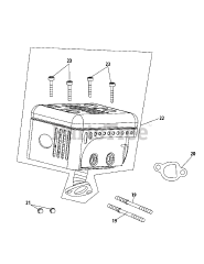 MTD 170-LU - MTD Engine 170-LU Muffler