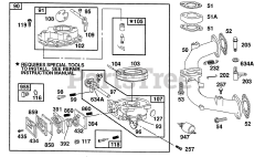Briggs & Stratton 400707-1507-01 - Briggs & Stratton Vertical Engine Carburetor Assembly,Manifold