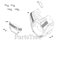 Briggs & Stratton 38E347-0014-B5 - Briggs & Stratton Horizontal Engine Blower Housing Group