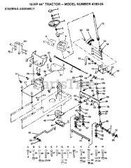 Poulan 418024 - Poulan Lawn Tractor (2006-01) STEERING
