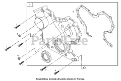 Toro 74268 (Z 597-D) - Toro 60" Z Master Zero-Turn Mower, Side-Discharge Deck (SN: 270000001 - 270000300) (2007) Gear Cover Assembly