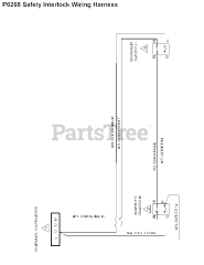 Cub Cadet 59A30042 (59A30042150) - Cub Cadet Power Assist Dump Hopper att P0208 Safety Interlock Wiring Harness