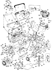 MTD 82-0356 (128-177R019) - MTD Walk-Behind Mower (1988) (Agway)