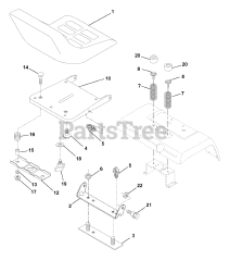 Husqvarna GTH 250 (954140104-B) - Husqvarna Garden Tractor (2000-03) Seat Assembly