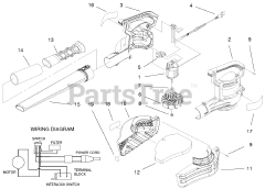 Toro 51566 - Toro Quiet Blower Vacuum (SN: 099000001 - 099100000) (1999)