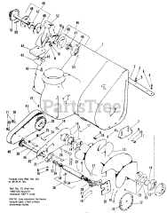 Simplicity 1008 (990796) - Simplicity Sno-Away 28" Snow Thrower, 8hp Body &amp; Rotor Group