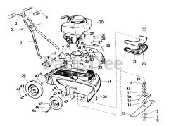 Lawn-Boy 6200 - Lawn-Boy Walk-Behind Mower (SN: 800000001 - 899999999) (1958) Models 5100x And 7100x Mowers
