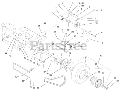 Toro 30194 - Toro 36" ProLine Walk-Behind Mower, Gear Drive, 13hp (SN: 210000001 - 210999999) (2001)
