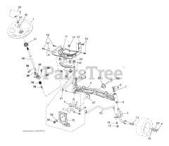Husqvarna YTA 22V46 (960430212-00) - Husqvarna 46" Yard Tractor (2015-08) STEERING