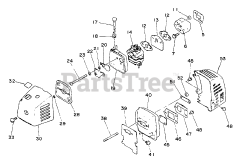Echo SRM-2000 - Echo String Trimmer Intake, Exhaust, Air Cleaner