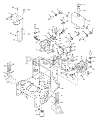 Scag SWZ-17KA - Scag Walk-Behind Mower, 17hp Kawasaki (SN: 8200001 - 8209999) Hydraulic Assembly