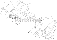 Toro 38602 - Toro 24" Snow Commander Snow Thrower (SN: 250000001 - 250999999) (2005) Upper Housing and Side Plate Assembly