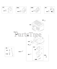 Briggs & Stratton 245437-0523-B1 - Briggs & Stratton Horizontal Engine Muffler, Spark Arrestors, Muffler Deflectors