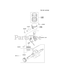 Kawasaki FE120D-FS02 - Kawasaki Engine PISTON/CRANKSHAFT