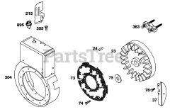 Briggs & Stratton 19A412-0076-01 - Briggs & Stratton Horizontal Engine
