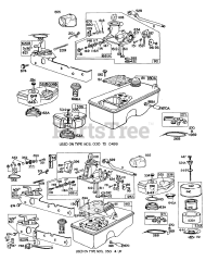 Briggs & Stratton 92908-0744-XX - Briggs & Stratton Vertical Engine Carburetor and Fuel Tank Assy.