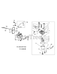 Troy-Bilt 4P90JUC - Troy-Bilt Engine 4P90JUC Carburetor Assembly