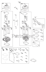 Briggs & Stratton 295347-0214-G1 - Briggs & Stratton Horizontal Engine Cylinder Head Group