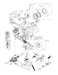 Craftsman 247.203773 (13A278XS299) - Craftsman T1200 Lawn Tractor (2015)