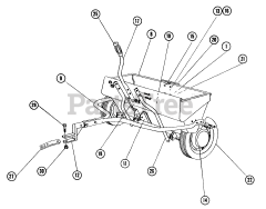 Toro UW-641 - Toro Utility Wagon (1961) Spreader Fs-363 Parts List