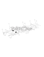Cub Cadet M60-KW (53AB5D8X150) - Cub Cadet 60" Tank Zero-Turn Mower, 25hp Kawasaki (2003) Frame Assembly