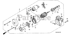 Honda GX640 SD1/A (GAAD) - Honda Engine, Made in Japan (SN: GAAD-1030001 - GAAD-9999999) STARTER MOTOR