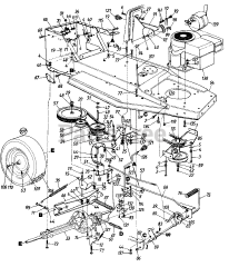 MTD 130-332D192 - MTD Lawn Tractor (1990) (Wheatbelt) Parts
