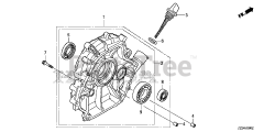Honda EB5000X K3 AT (EBPC) - Honda Generator, Made in China (SN: EBPC-1000001 - EBPC-1499999) CRANKCASE COVER          (EB4000X/5000XK3/6500X1)