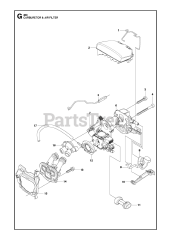 Husqvarna 460 - Husqvarna Chainsaw (2013-01) CARBURETOR AIR FILTER