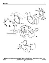 Briggs & Stratton 422437-4030-01 - Briggs & Stratton Horizontal Engine Blower Housing/Shroud