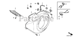 Honda GX240 U1 WKT4 (GCAKK) - Honda Engine, Made in Japan (SN: GCAKK-1000001 - GCAKK-9999999) FAN COVER