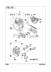 Subaru Robin EY200BB0100 (EY20) - Subaru Robin Engine 101 Crankcase