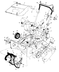 MTD 310183 - MTD Snow Thrower (1990)