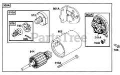 Briggs & Stratton 290777-0108-01 - Briggs & Stratton Vertical Engine Electric Starter