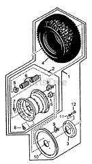 MTD 511-059E400 - MTD Walk-Behind Mower (1991) Rear