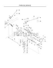 Husqvarna PZ 6029 D (966476701) - Husqvarna 60" Zero-Turn Mower (2012-02) PARKING BRAKE