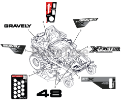 Brands 918009 (ZTX 48) - Gravely 48" Zero-Turn Mower, 21.5hp Kawasaki FR (SN: 040000 - 129999) dup