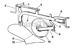 Simplicity L1 - Simplicity Two-Wheeled Tractor, 2hp Plow Group - 6-1/2 &amp; 8" (3738I09)