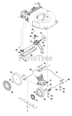 Snapper SP 95 (7800965-00) - Snapper 21" Walk-Behind Mower, Variable Speed, 775 Series Briggs
