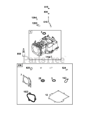 Briggs & Stratton 9P602-0139-F1 - Briggs & Stratton Vertical Engine Cylinder Group