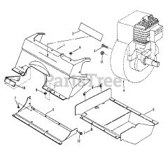 Snapper BH 3200 - Snapper 20" Snow Thrower Engines, Covers